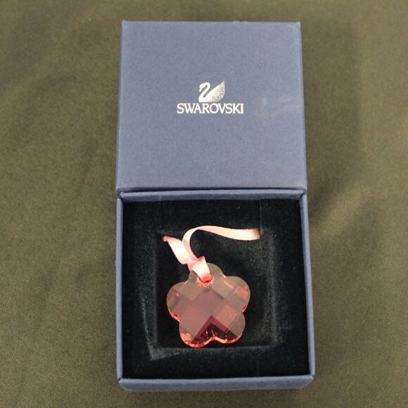 Authentic Swarovski Crystal Pink Easter Flower Charm NEW in Box 680843 Pretty - Picture 1 of 7